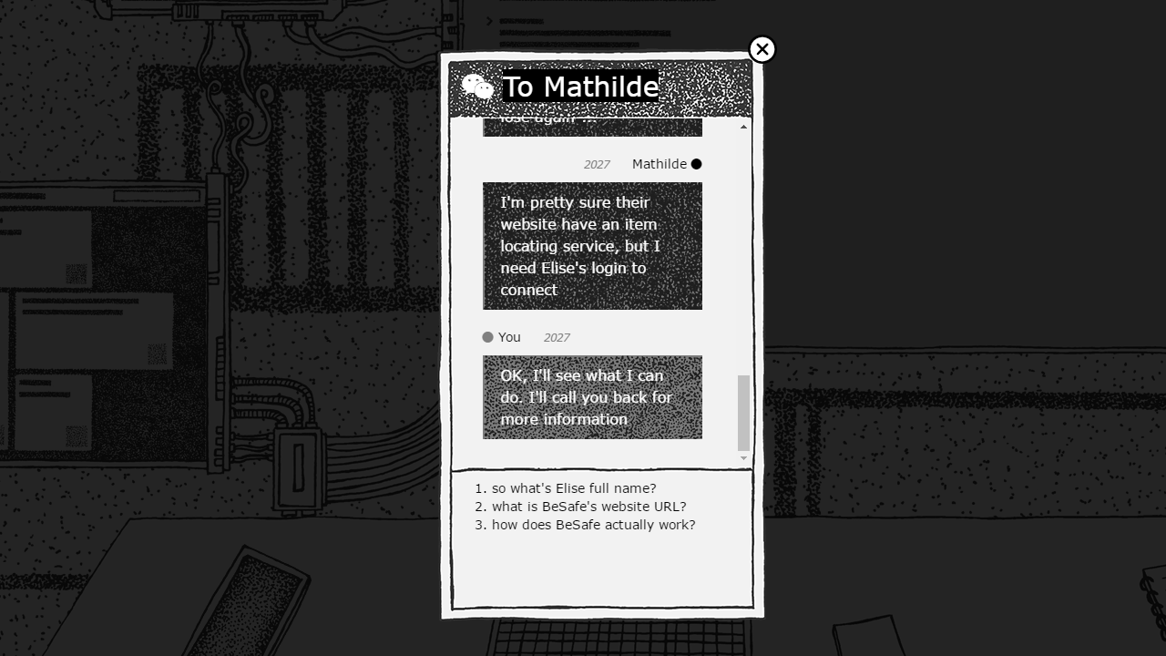 Cyberlepsie screenshot - Chat in English